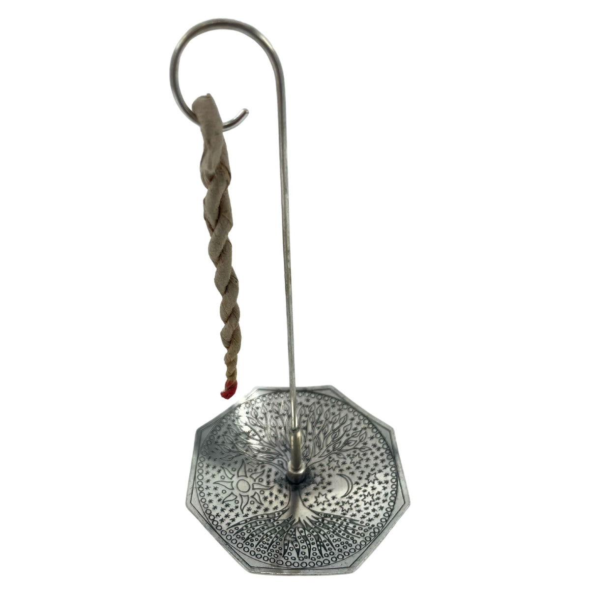 Encens en Corde et Porte-Encens Argenté - Arbre de Vie - Bien-Être Spirituel