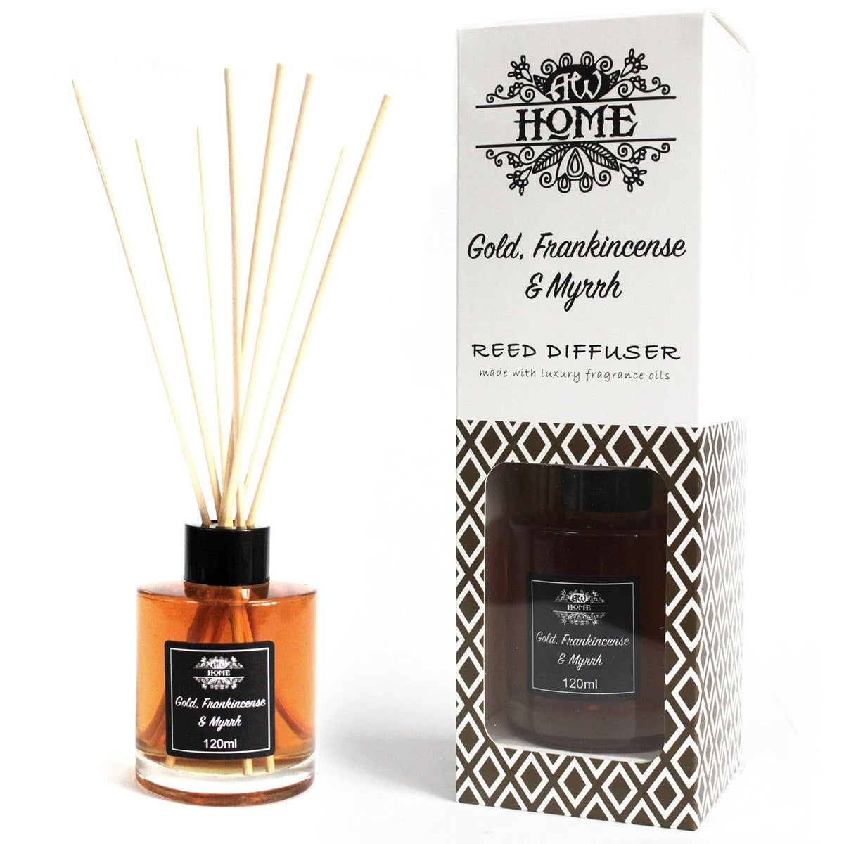 Diffuseur de parfum à bâtonnets - Or, Encens et Myrrhe - Bien-Être Spirituel