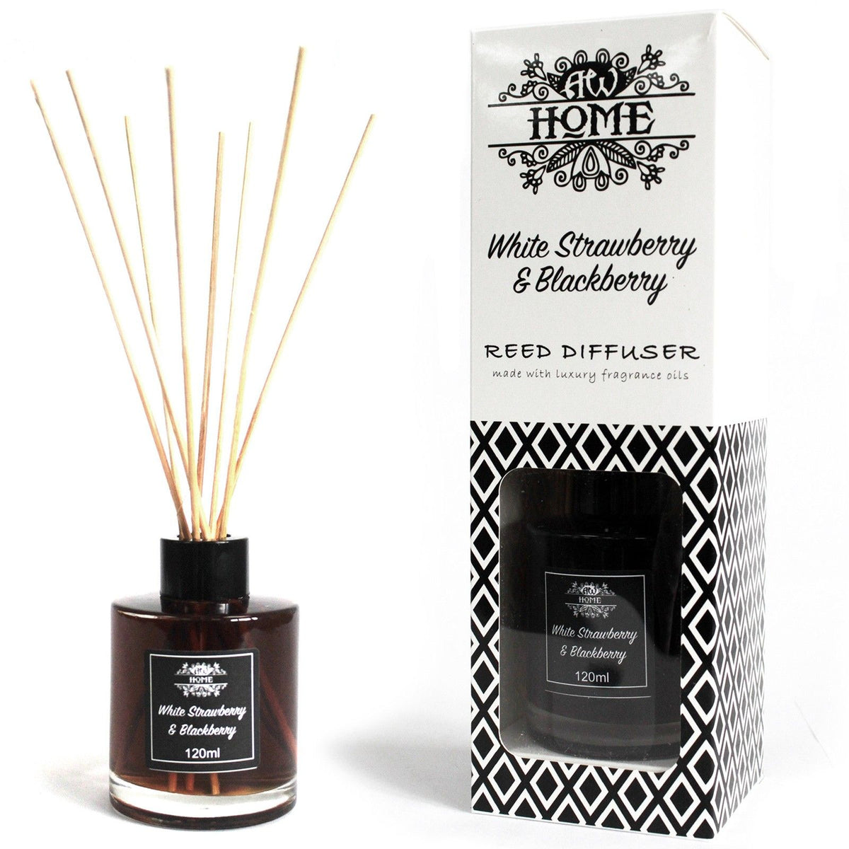 Diffuseur de parfum à bâtonnets - Fraise blanche et mûre - Bien-Être Spirituel