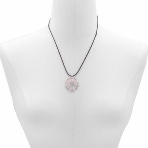 Pendentif Arbre de Vie - Quartz Rose - Bien-Être Spirituel