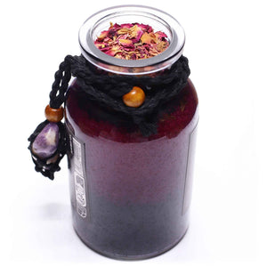 Potion de sortilège de bain de sorcière ancienne et amulette en cristal d'améthyste – Séduction - Bien-Être Spirituel