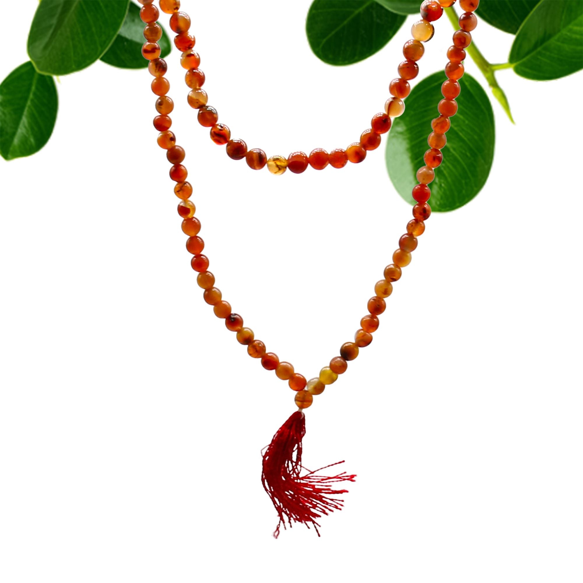 Mala de 108 perles – Cornaline