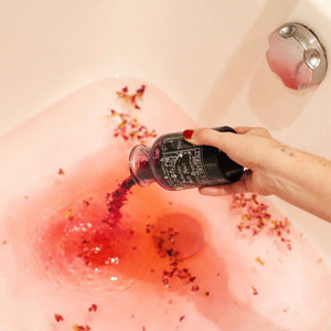 Potion de sortilège de bain de sorcière ancienne et amulette en cristal d'améthyste – Séduction - Bien-Être Spirituel