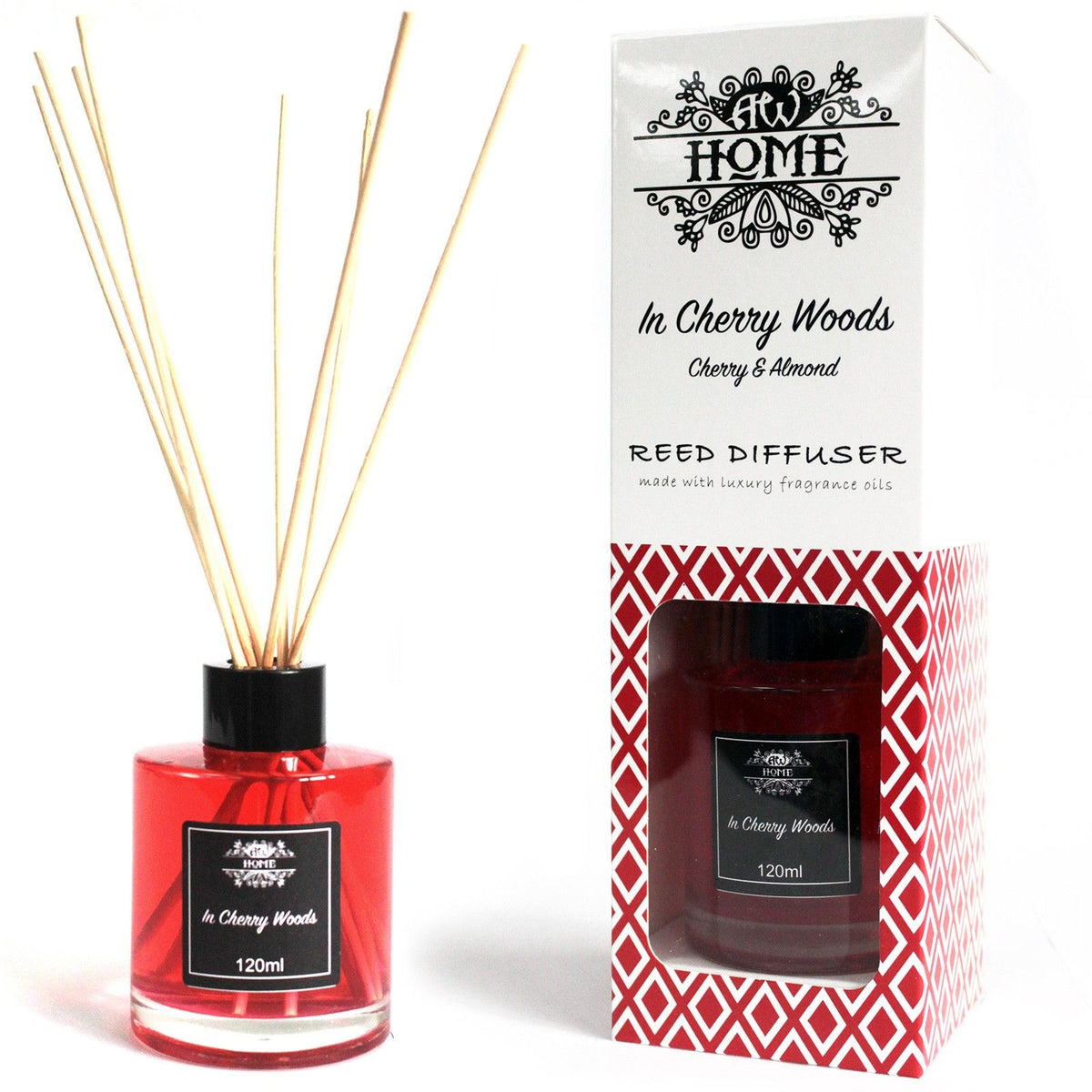 Diffuseur de parfum à bâtonnets - Bois de cerisier - Bien-Être Spirituel