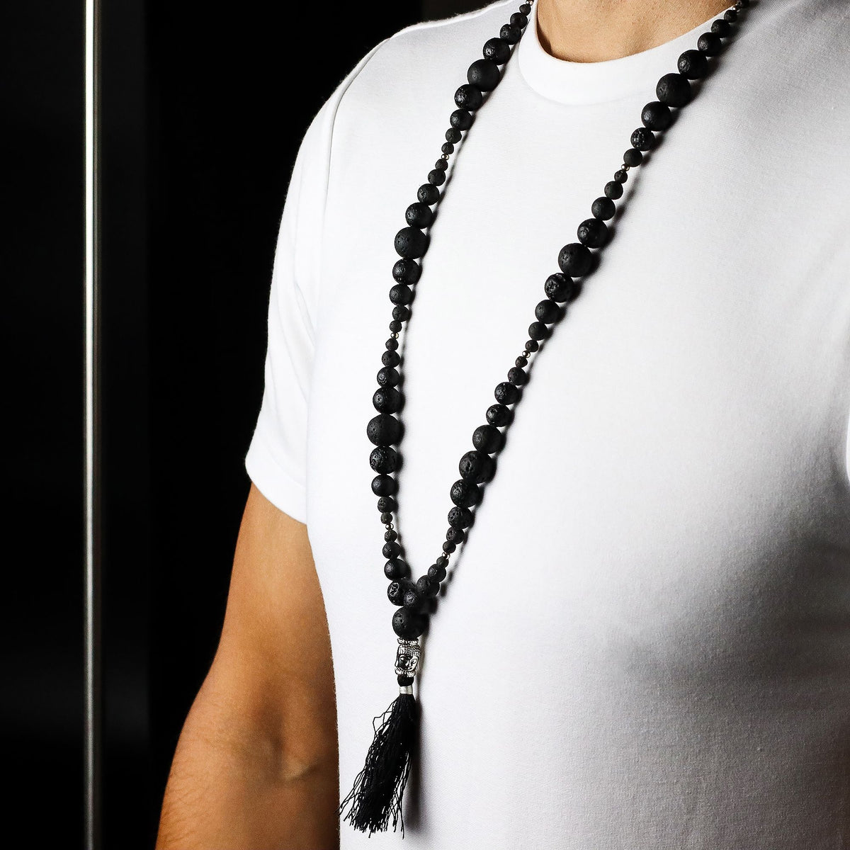 Collier Mala « Essence du volcan » – Énergie d'ancrage - Bien-Être Spirituel
