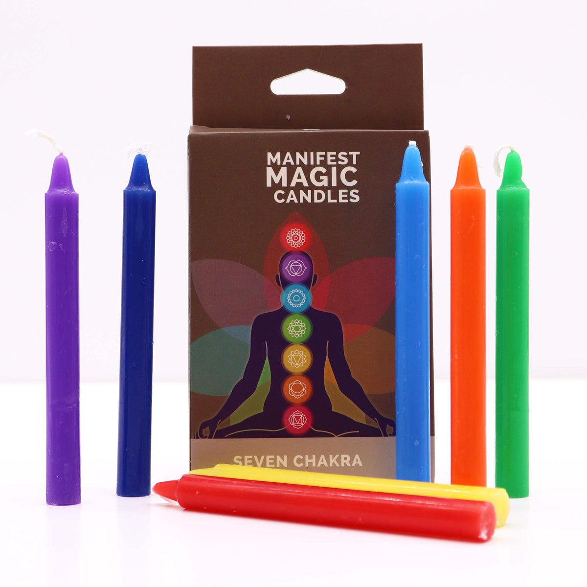 Bougies de manifestation des sept chakras - Bien-Être Spirituel