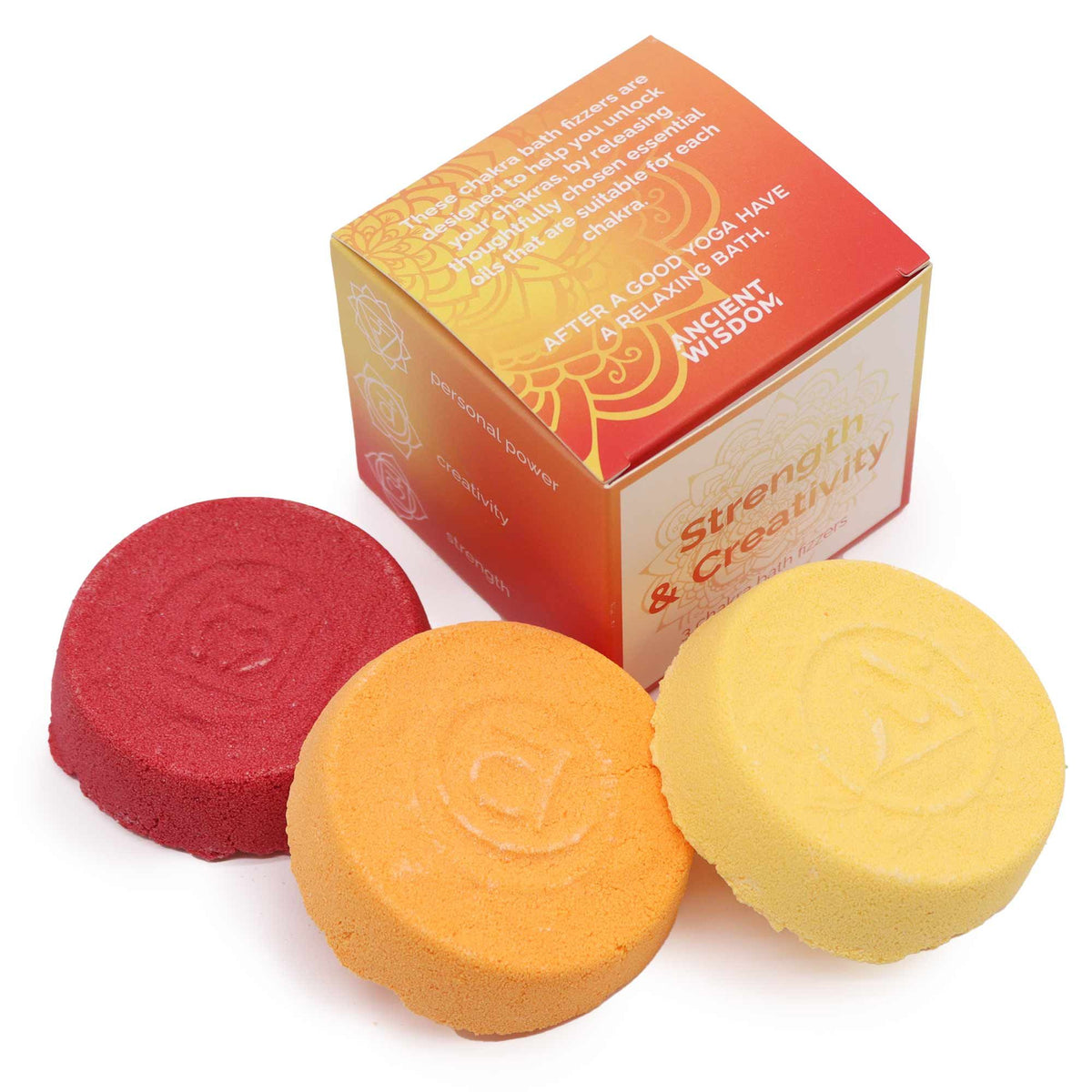 Galet de bain effervescent Chakra – Force et créativité - Bien-Être Spirituel