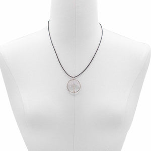 Pendentif Arbre de Vie - Cristal de roche - Bien-Être Spirituel