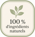 100 % d'ingrédients naturels