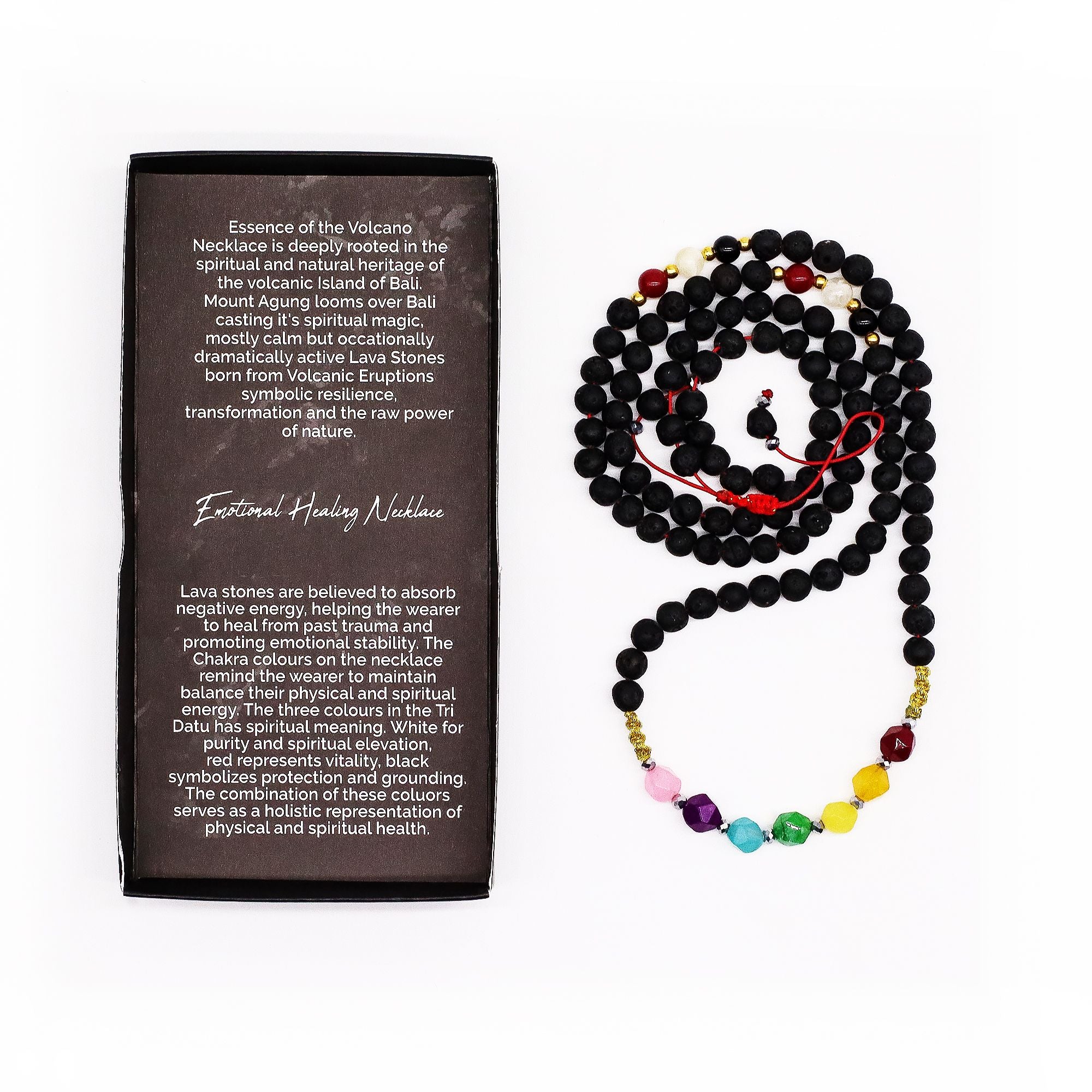 Collier Mala « Essence du volcan » – Guérison émotionnelle