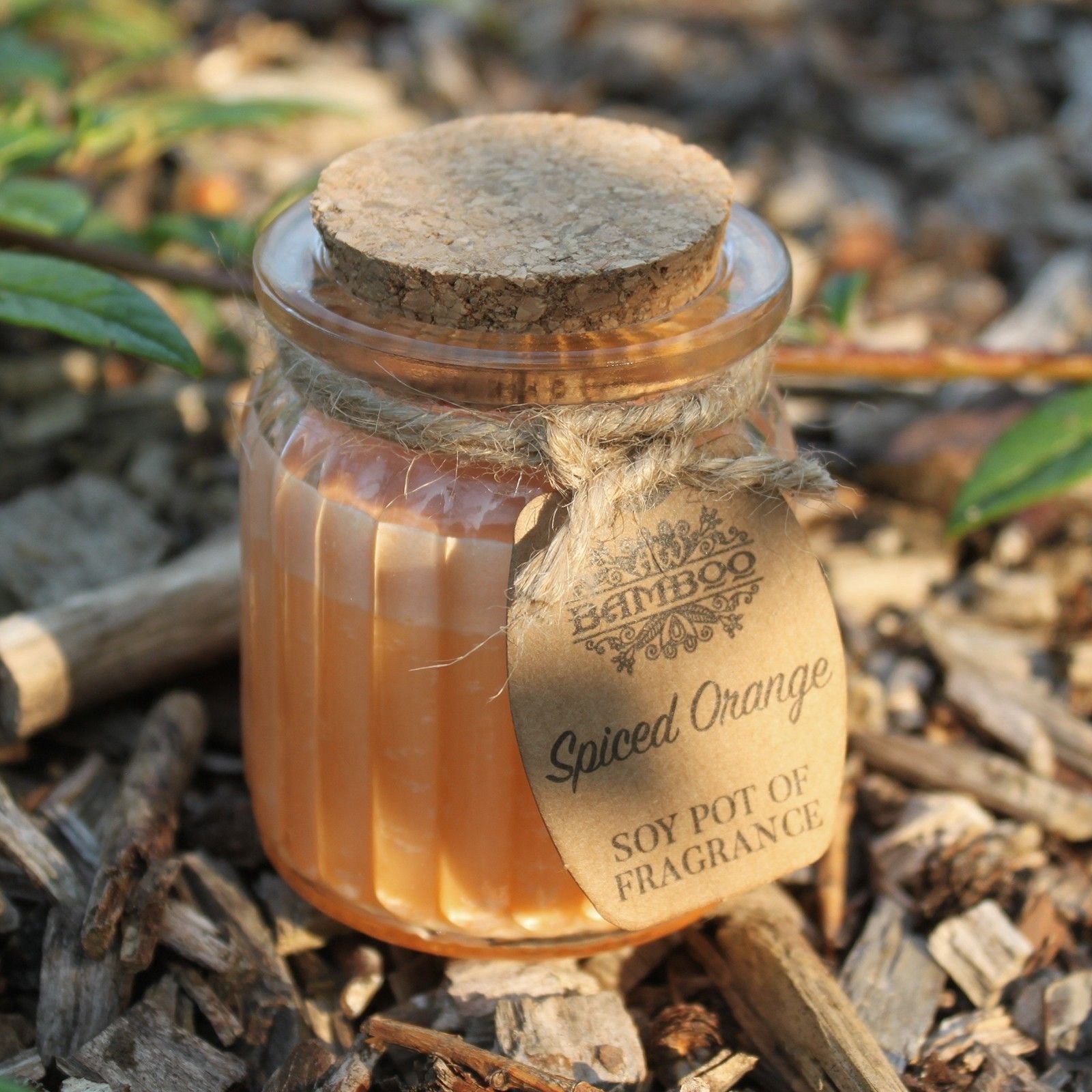 Bougie parfumée à l'orange épicée