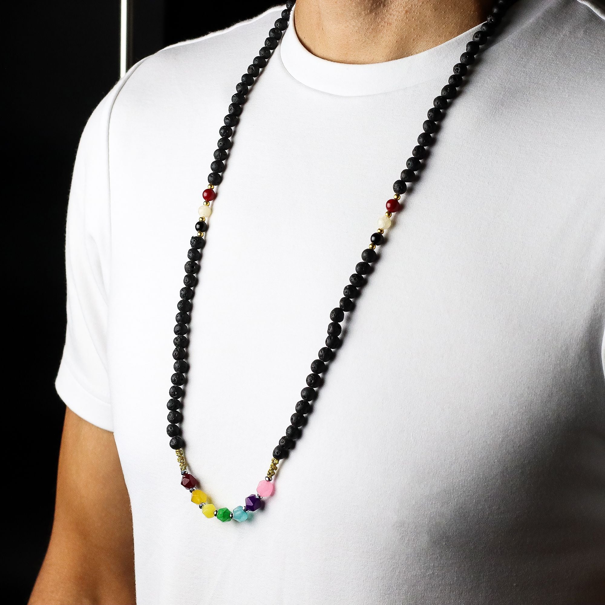 Collier Mala « Essence du volcan » – Guérison émotionnelle
