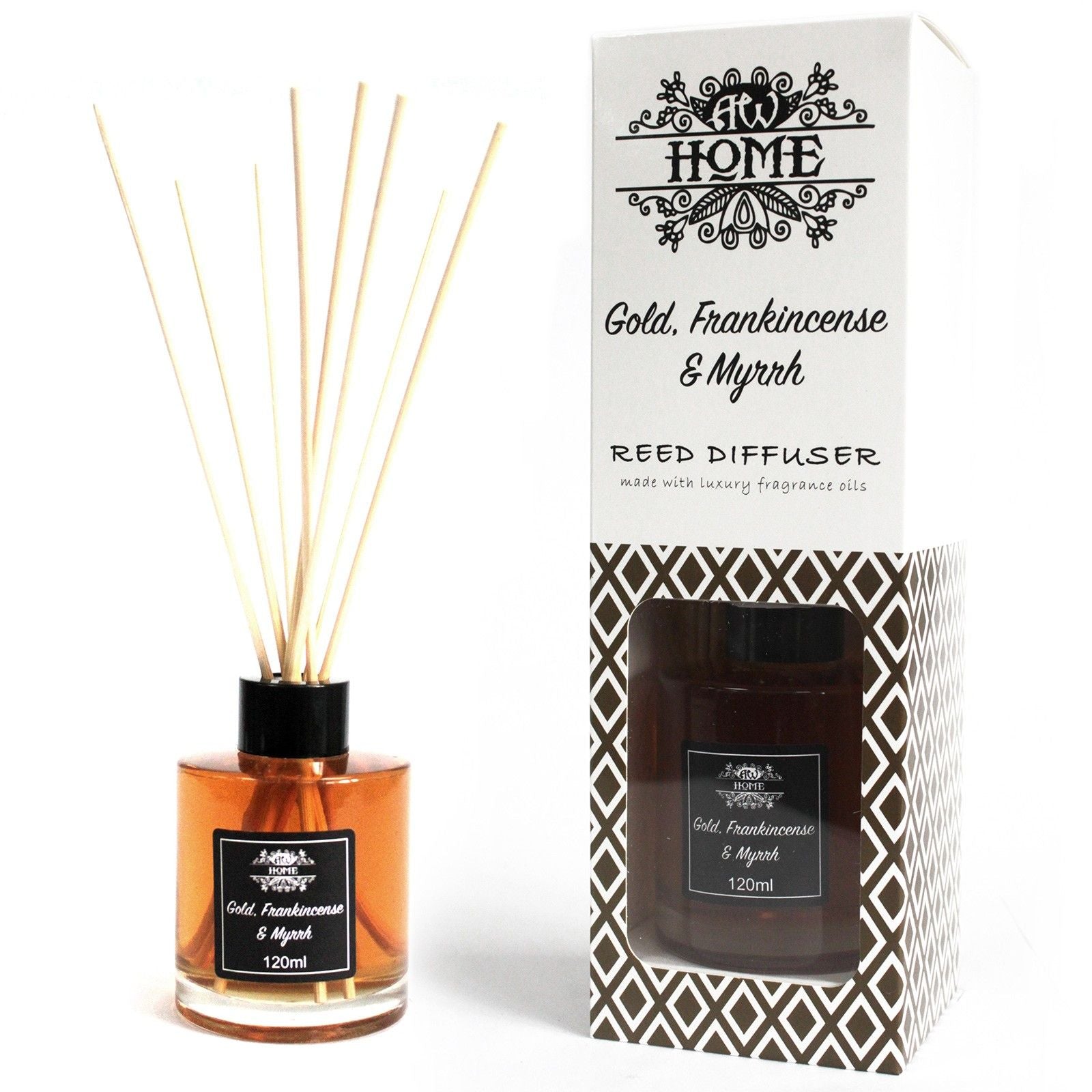 Diffuseur de parfum à bâtonnets - Or, Encens et Myrrhe