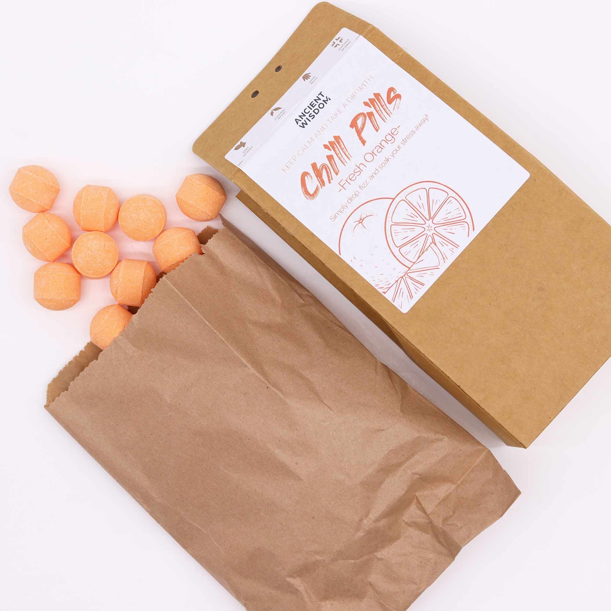 Galets de bain relaxants – Orange fraîche