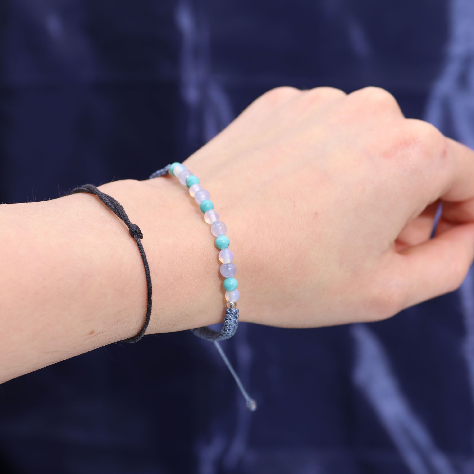 Bougie  zodiaque du Poisson avec bracelet en pierre précieuse