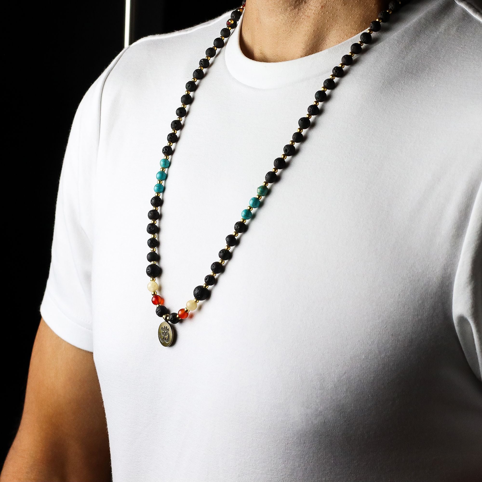 Collier Mala « Essence du volcan » – Éveil spirituel