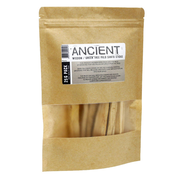 Bâtonnets de Palo Santo Green Tree (25 g) – 3 à 4 bâtonnets