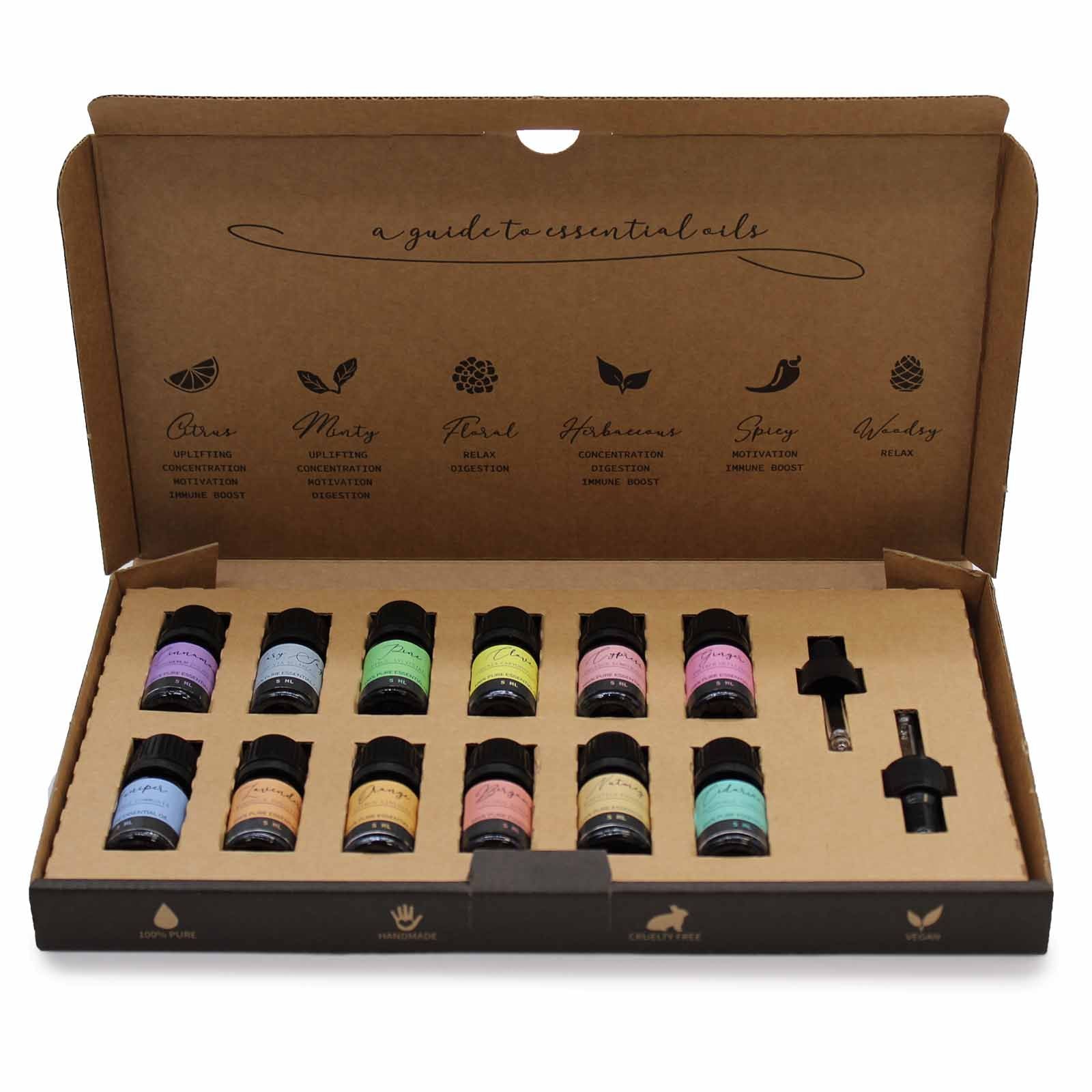 Coffret d'huiles essentielles d'aromathérapie - Automne