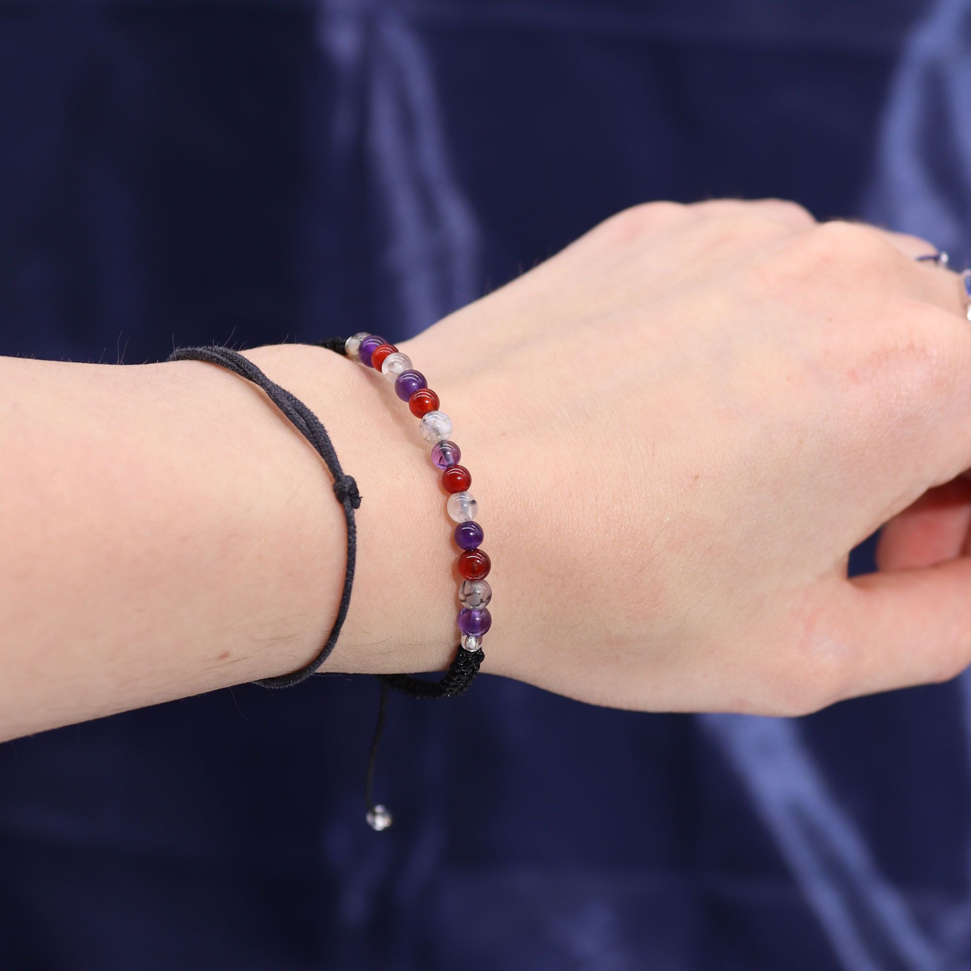 Bougie zodiaque de la Vierge avec bracelet en pierres precieuse