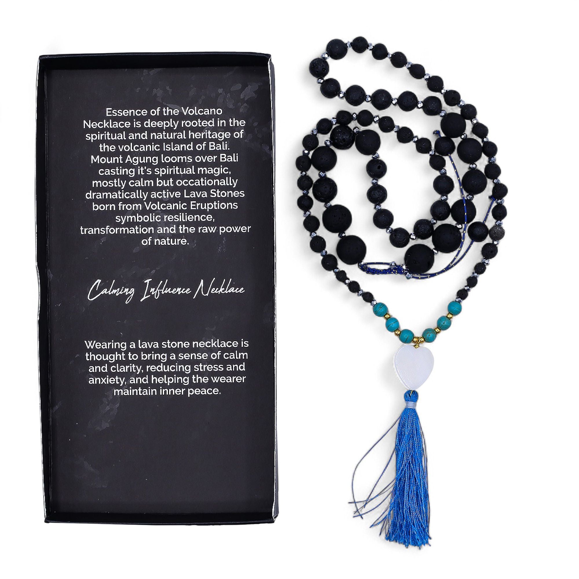 Collier Mala « Essence du volcan » – Une influence apaisante