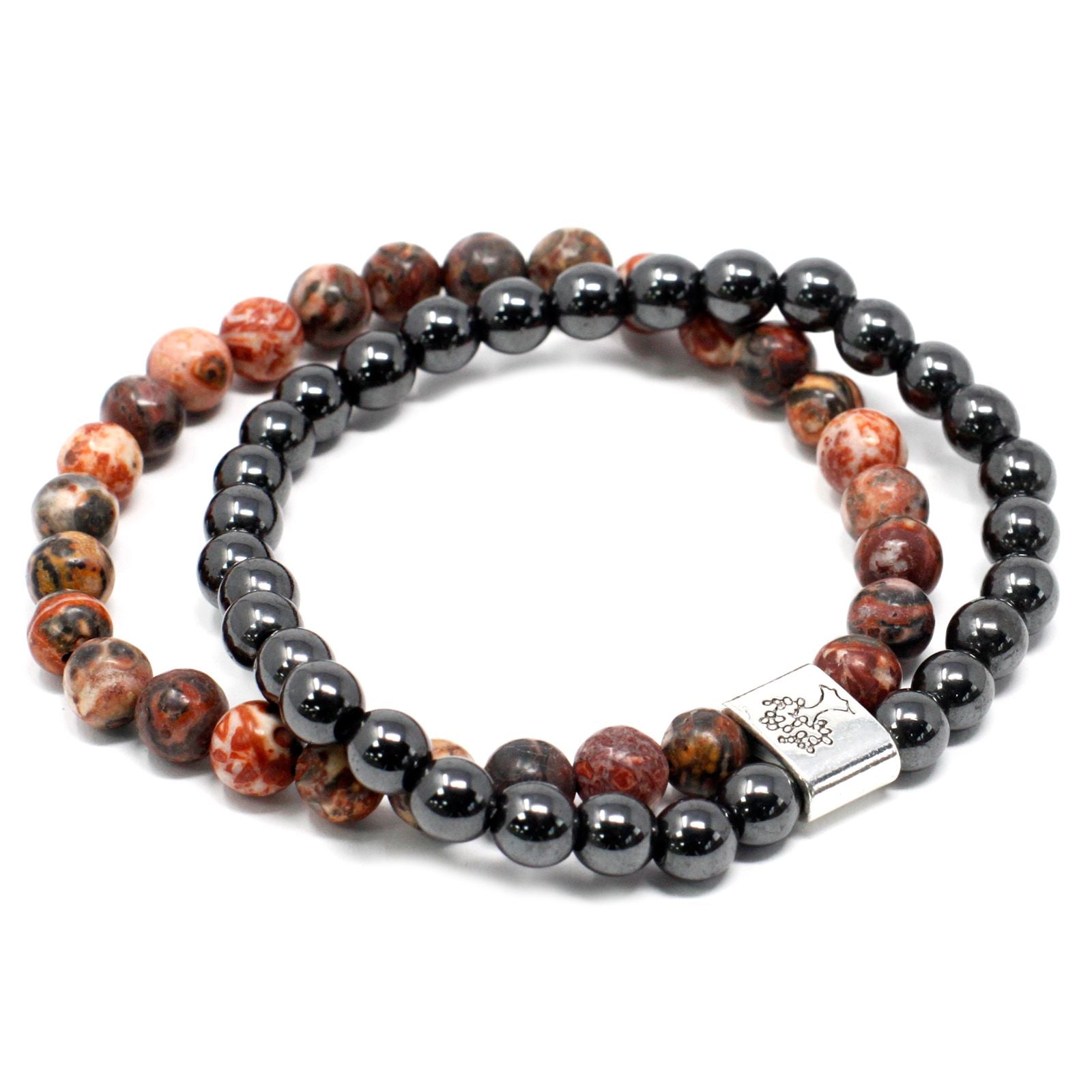 Bracelet magnétique en pierre précieuse Motif léopard
