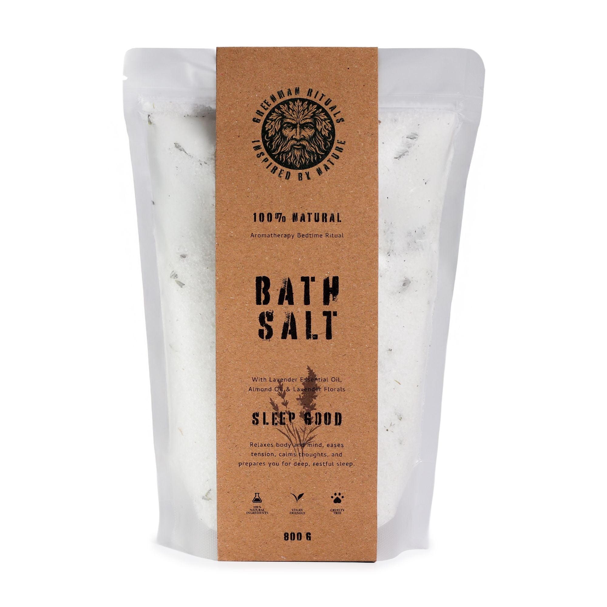Sel de bain d'Epsom aromathérapie à la lavande Sommeil réparateur Greenman Rituals