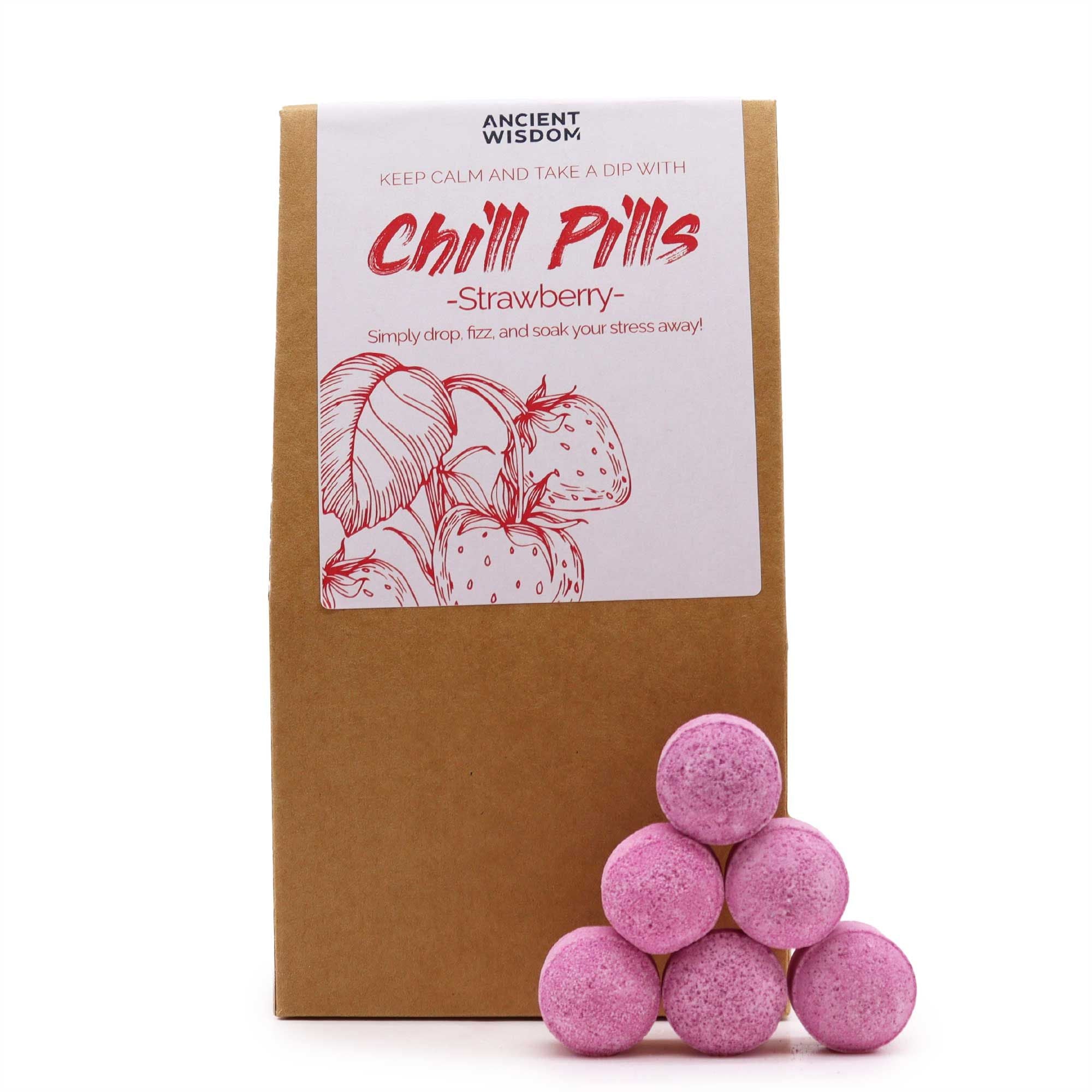 Galets de bain relaxants – Fraise