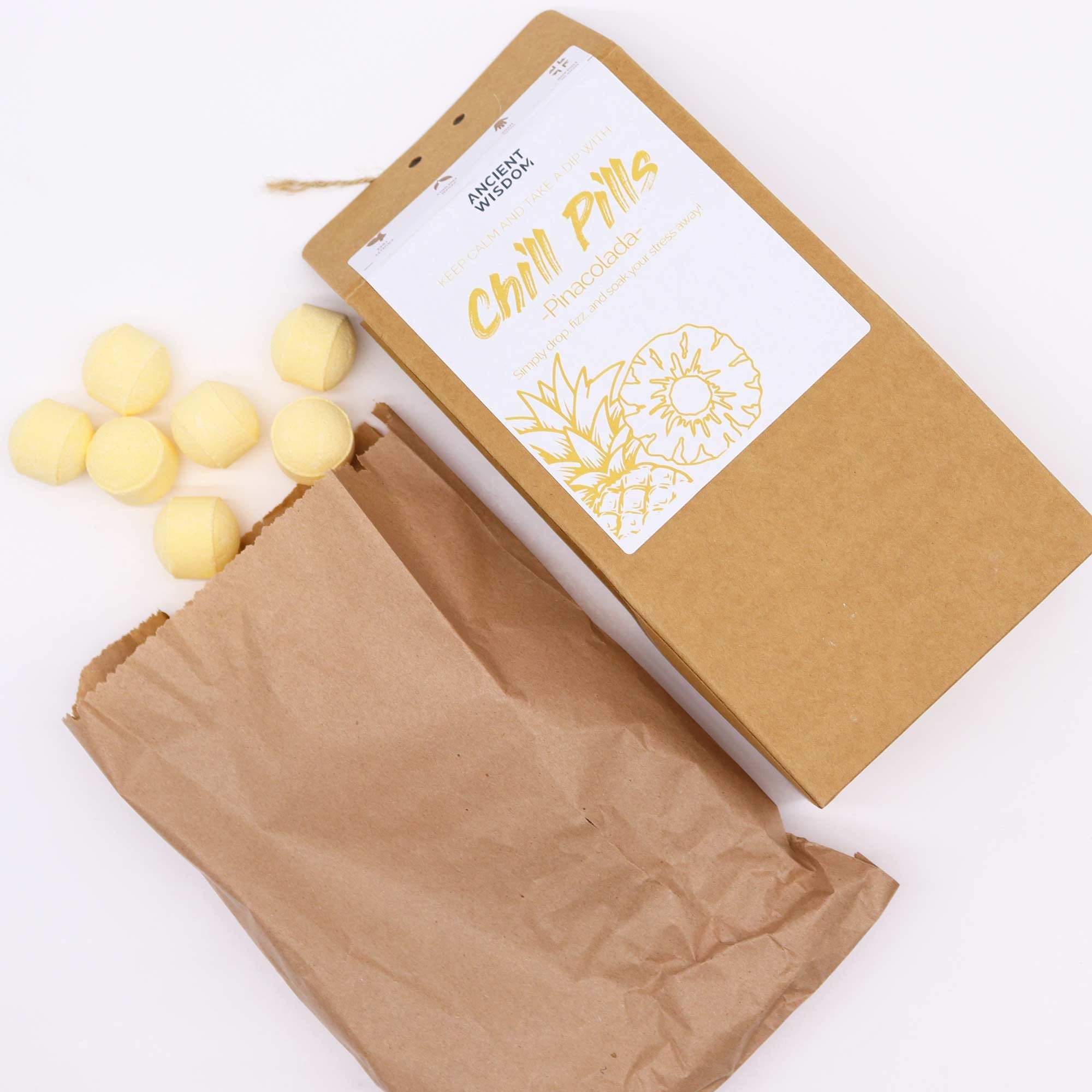 Galets de bain relaxants – Piña Colada