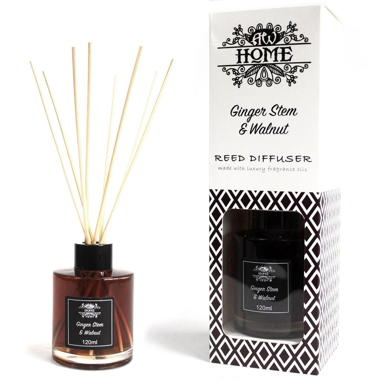 Diffuseur de parfum à bâtonnets - Gingembre et Noix