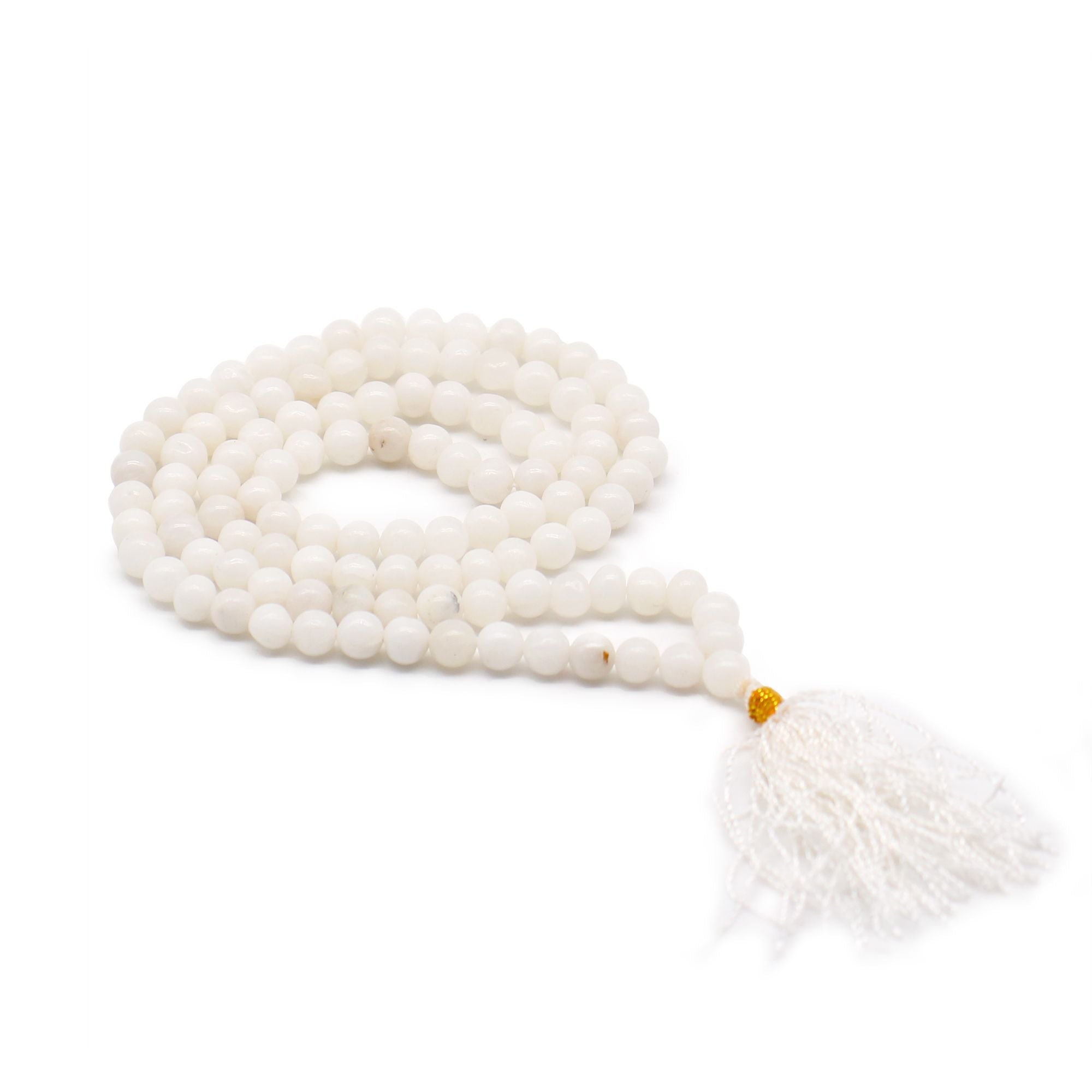 Mala de 108 perles – Quartz blanc