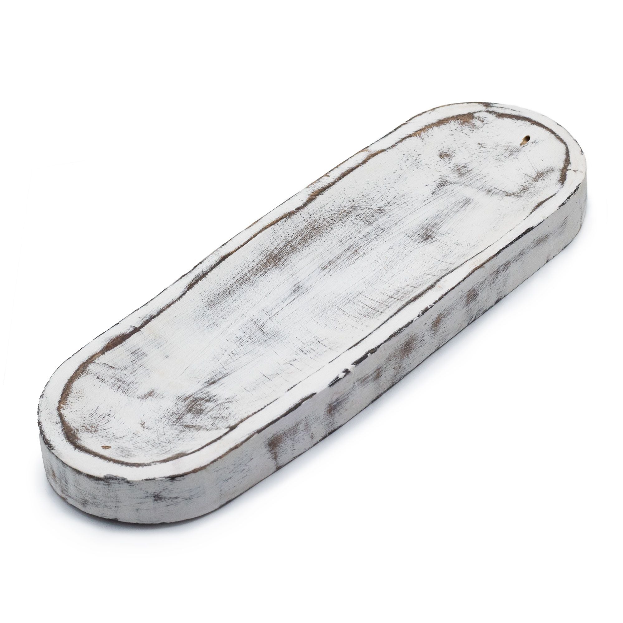 Porte-Encens  Finition Blanc Patiné 30x10cm