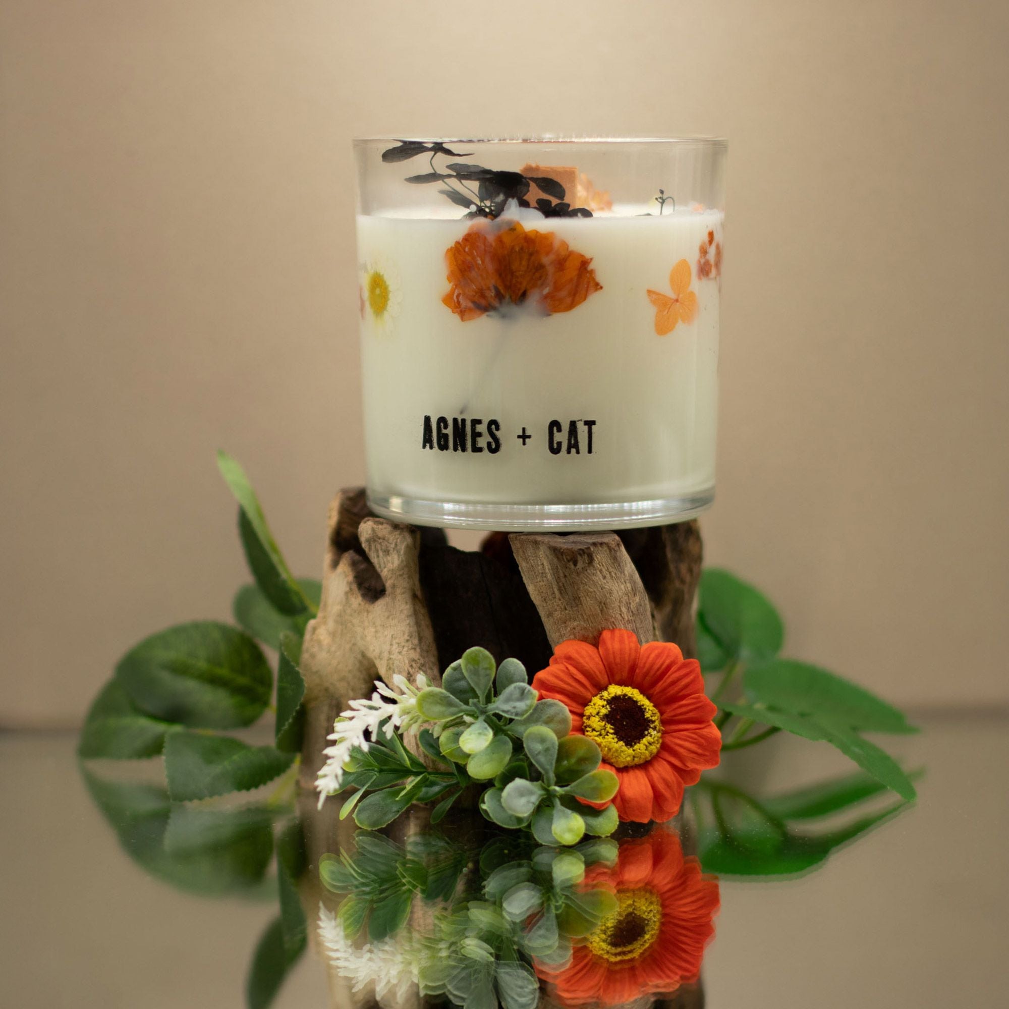 Bougie botanique Agnes + Cat – Mocha de Lakeland