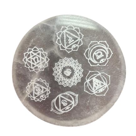Plaque de rechargement 8 cm – Motif Chakras