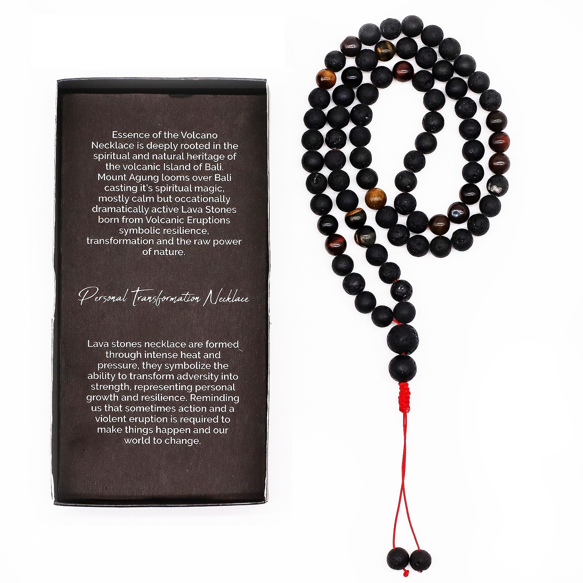 Collier Mala « Essence du volcan » – Transformation personnelle
