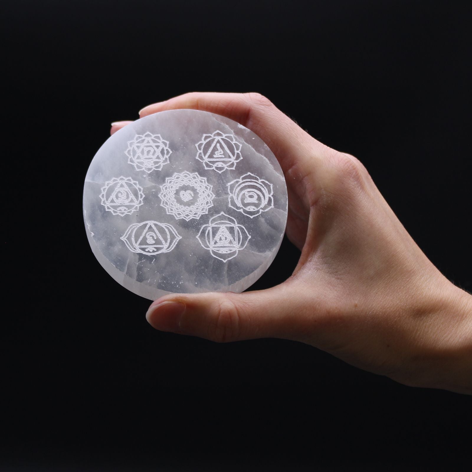 Plaque de rechargement 8 cm – Motif Chakras