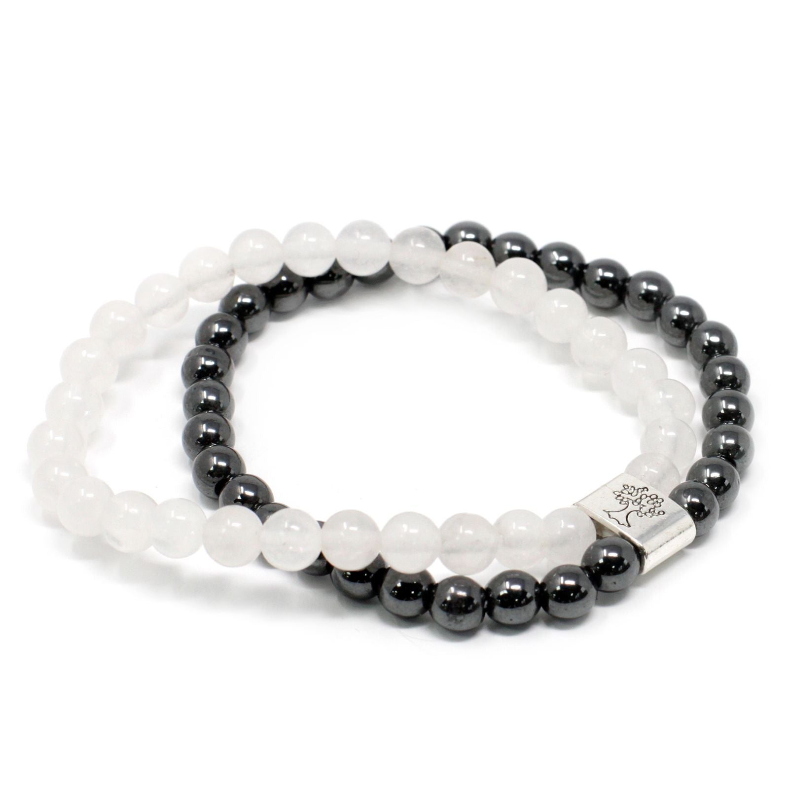 Bracelet magnétique en pierre précieuse – Quartz