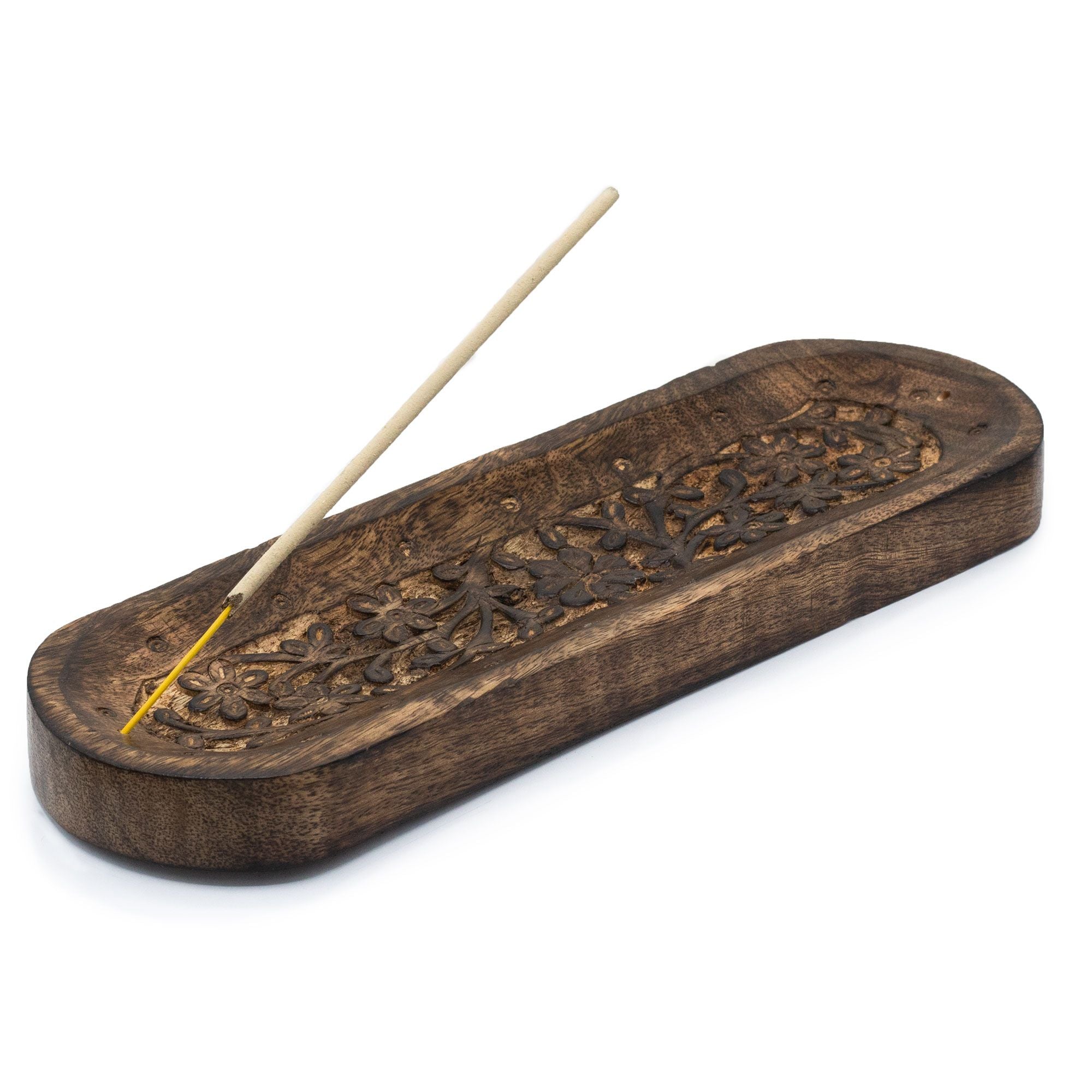 Porte-Encens Motif floral 30x10cm