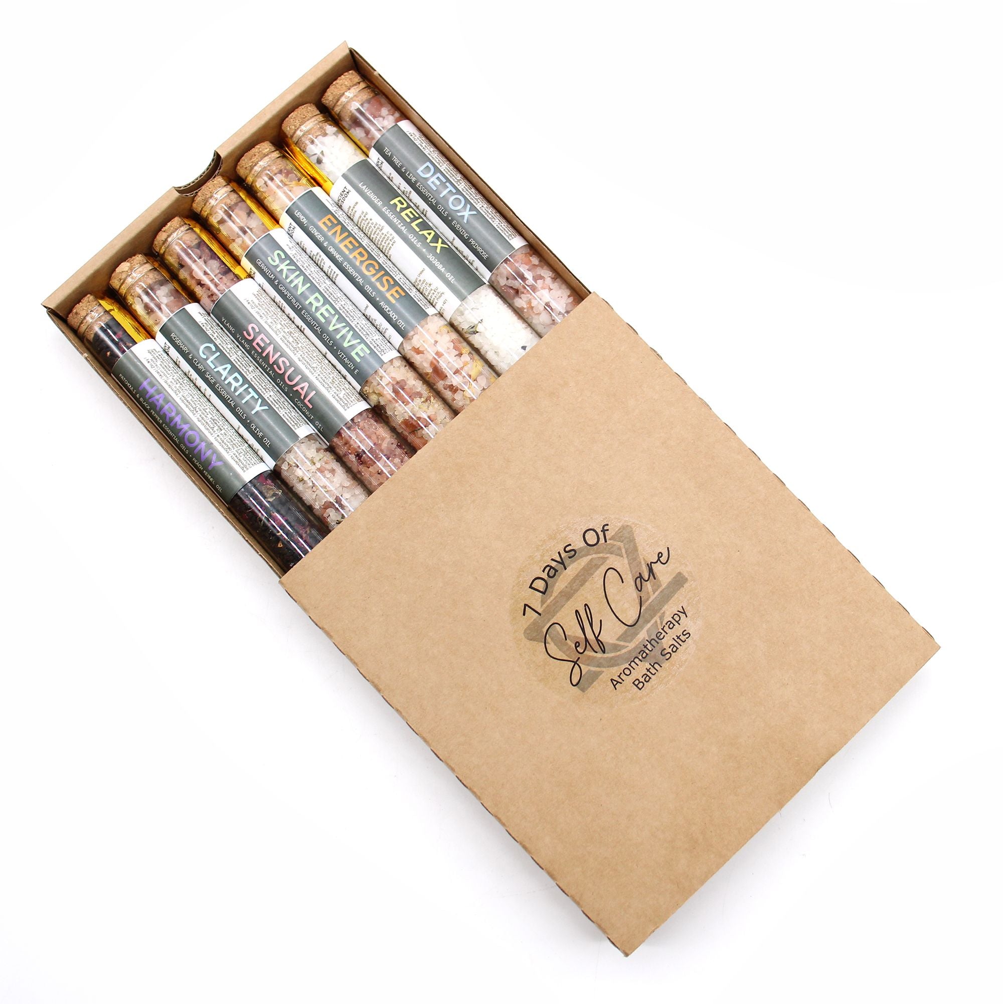 Coffret de 7 flacons de sels de bain