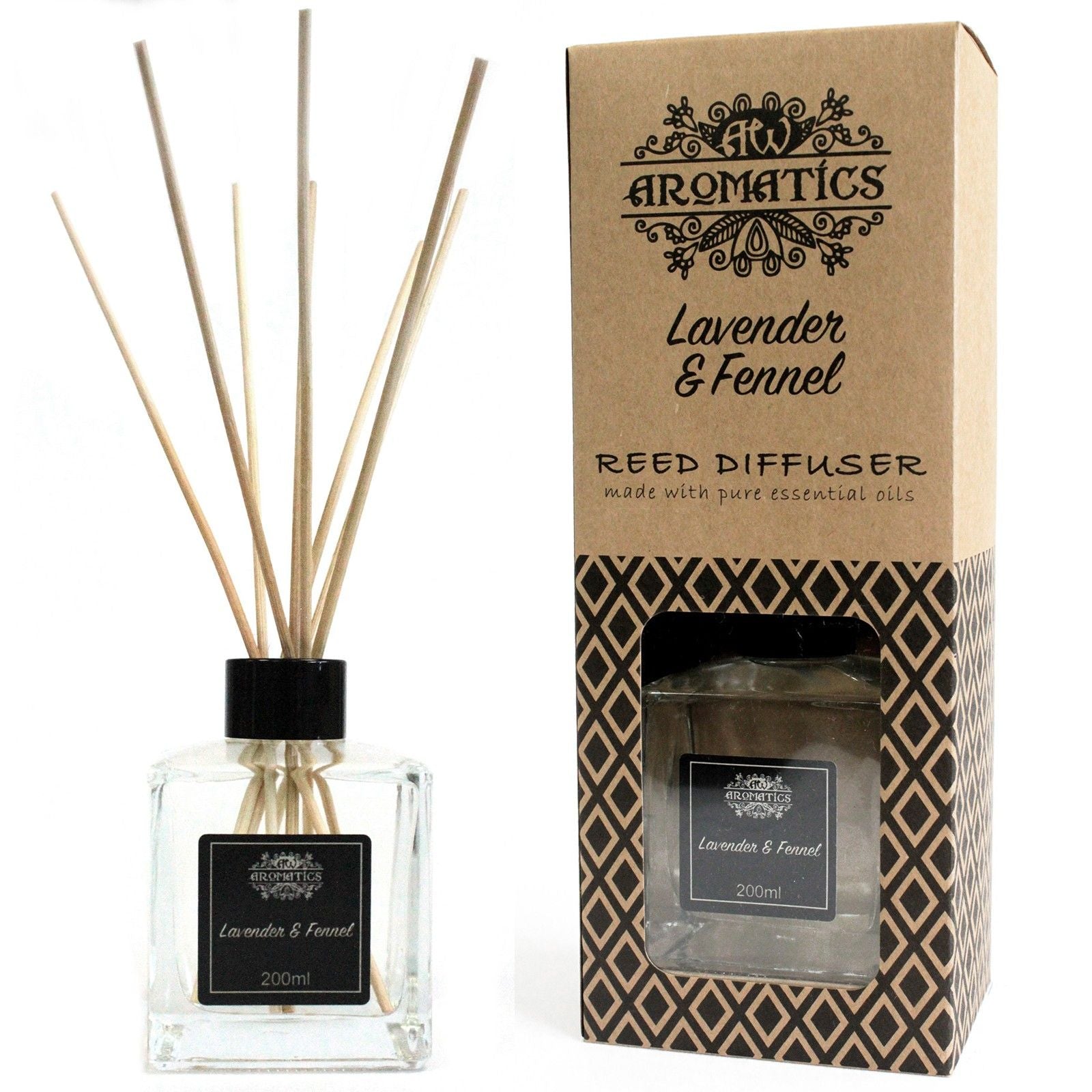 Diffuseur de parfum à bâtonnets - Lavande et fenouil