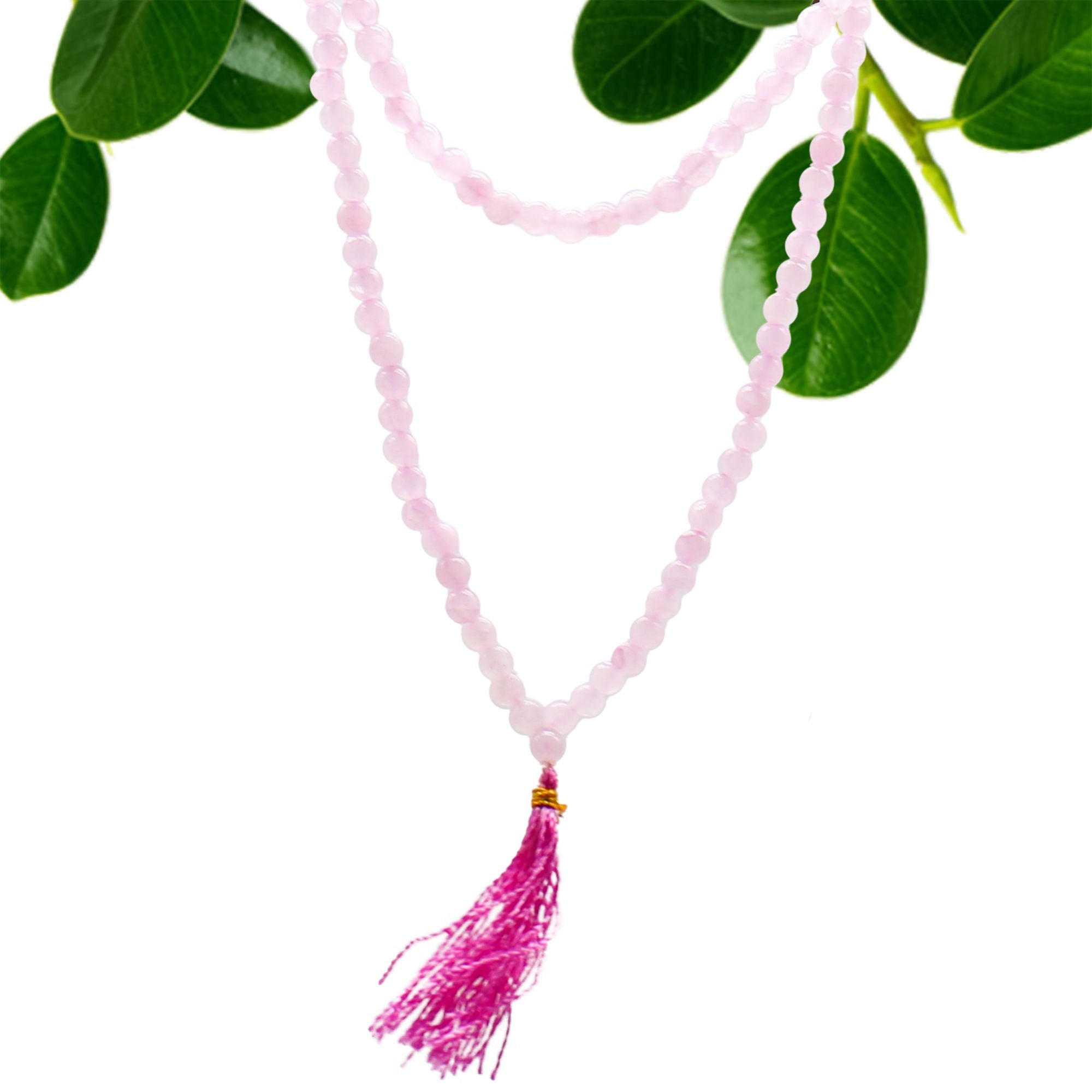Mala de 108 perles – Quartz rose