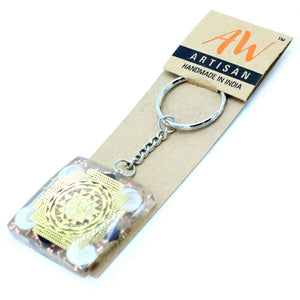 Porte-clés en orgonite - Tourmaline protectrice pour la maison - Bien-Être Spirituel