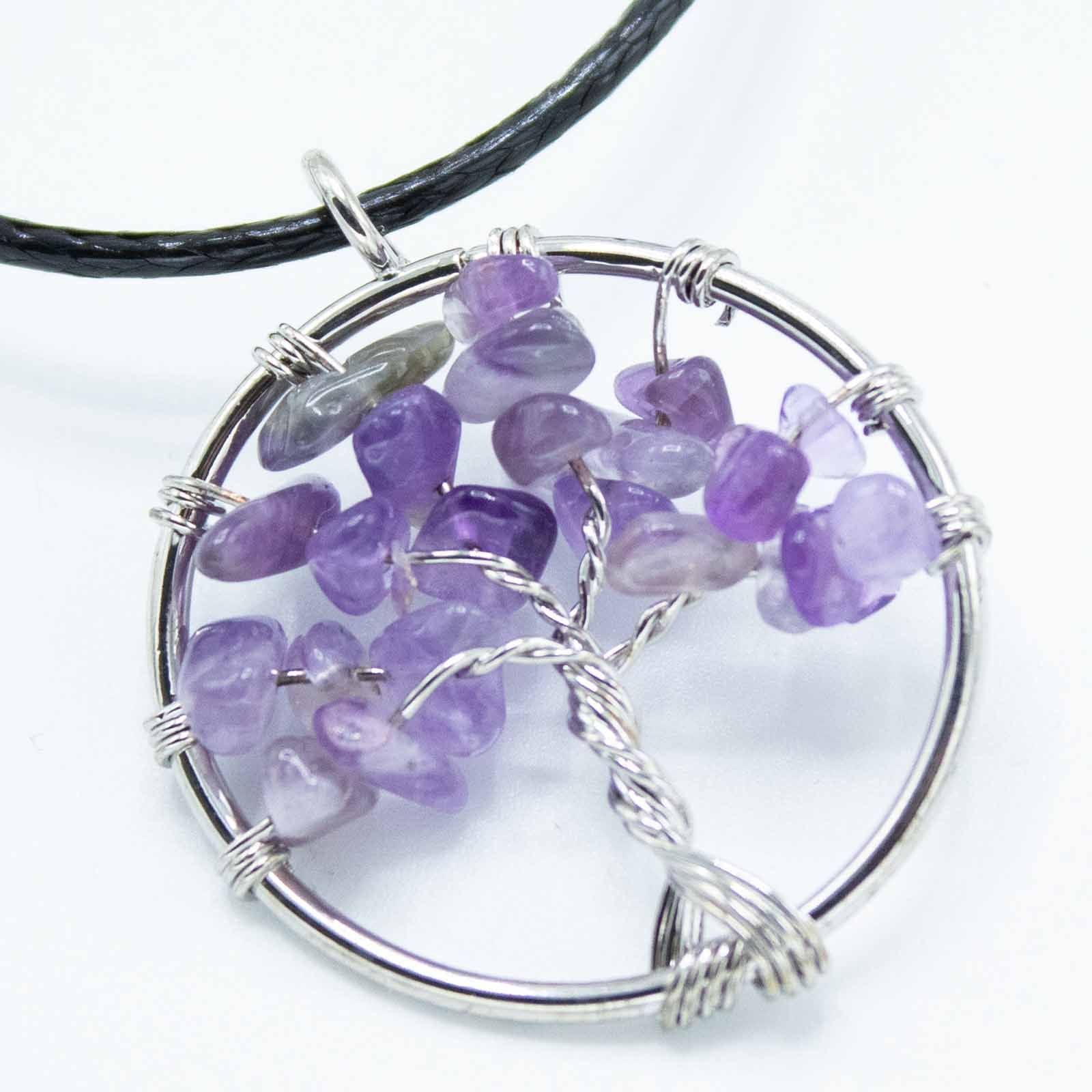 Pendentif Arbre de Vie - Améthyste
