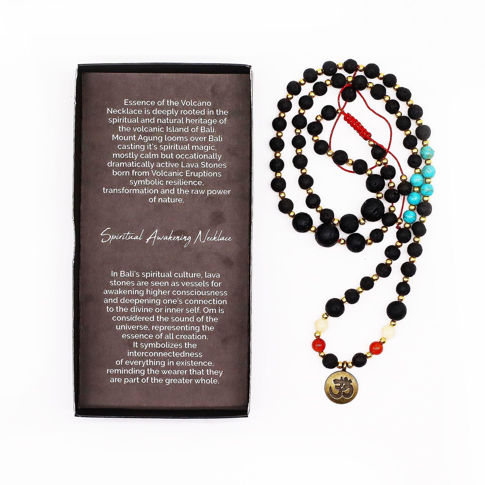 Collier Mala « Essence du volcan » – Éveil spirituel