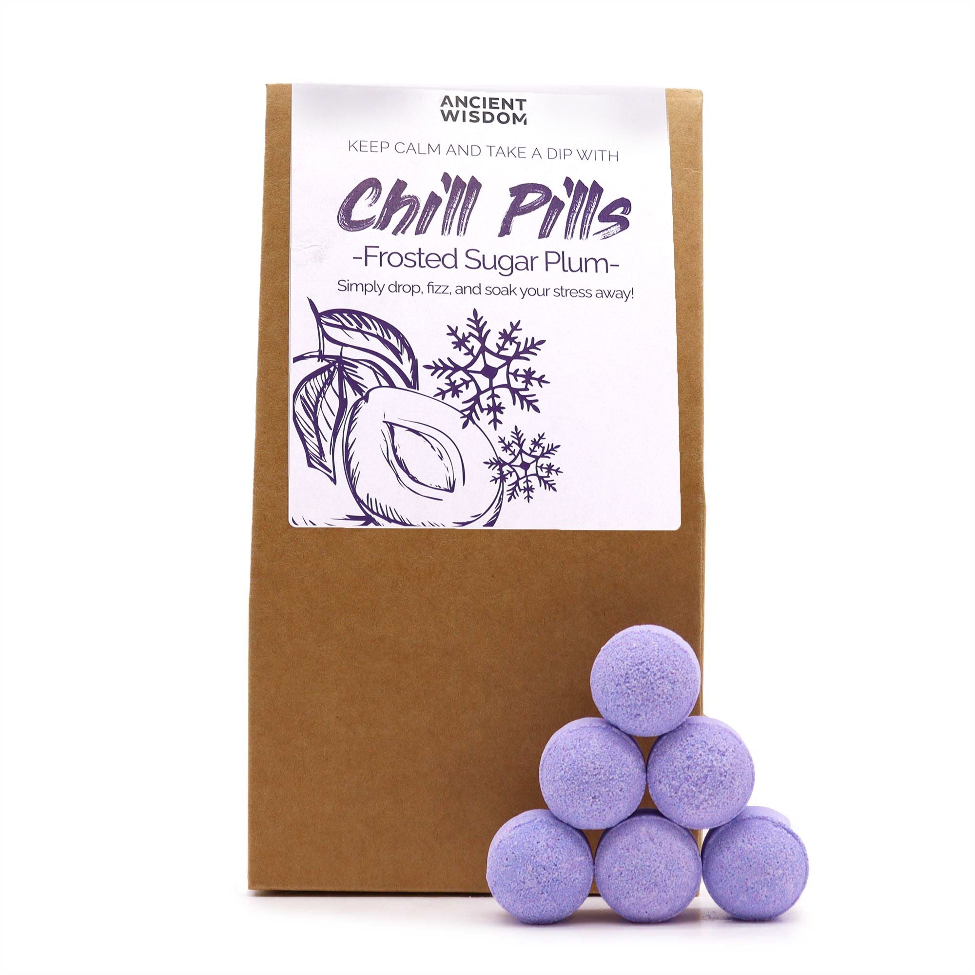 Galets de bain relaxants – Prune sucrée givrée
