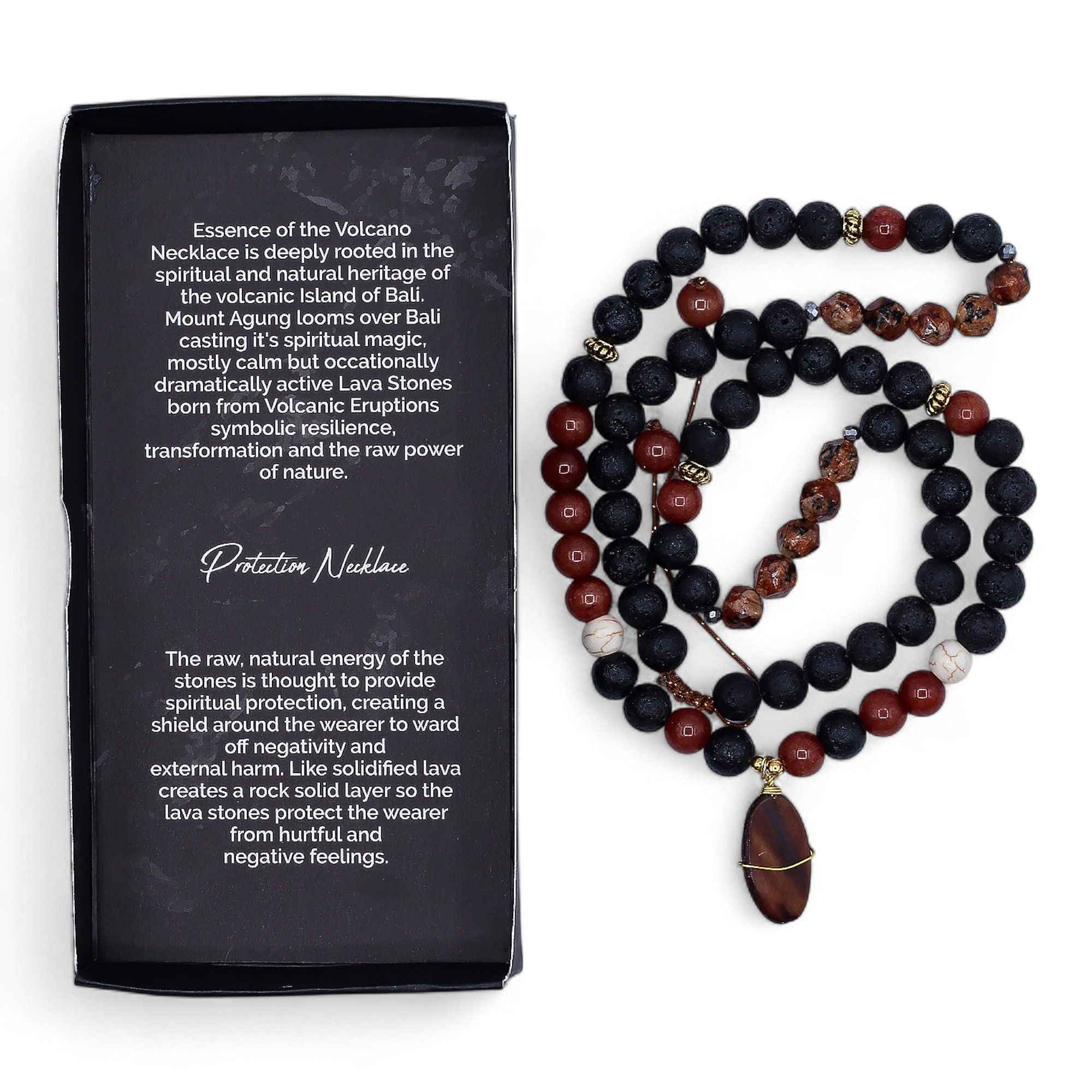 Collier Mala « Essence du volcan » – Protection